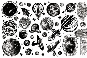 Space tattoo idea