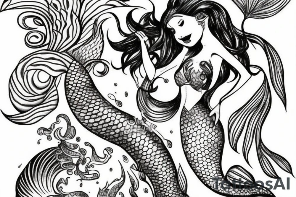Mermaid tattoo idea