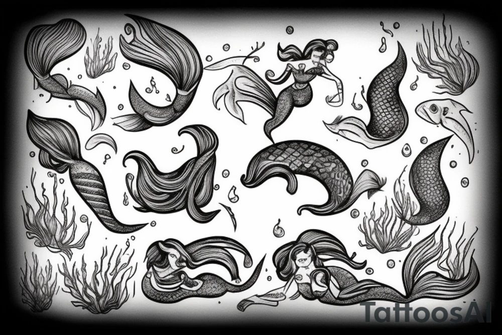 Mermaid tattoo idea