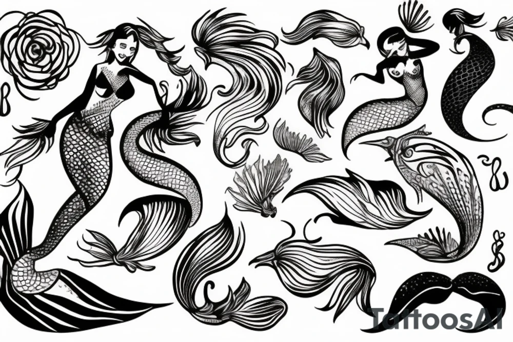 Mermaid tattoo idea