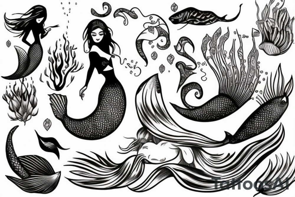 Mermaid tattoo idea