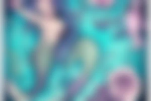 Mermaid in deep sea with Pastel colours tattoo idea