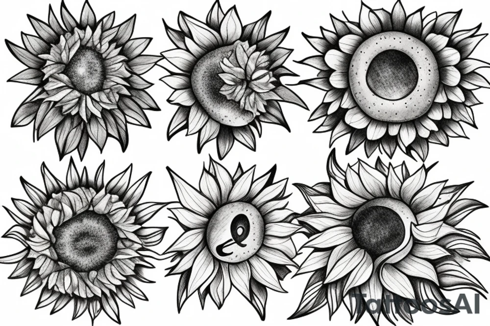 Sunflower lightbulb tattoo idea