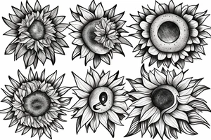 Sunflower lightbulb tattoo idea