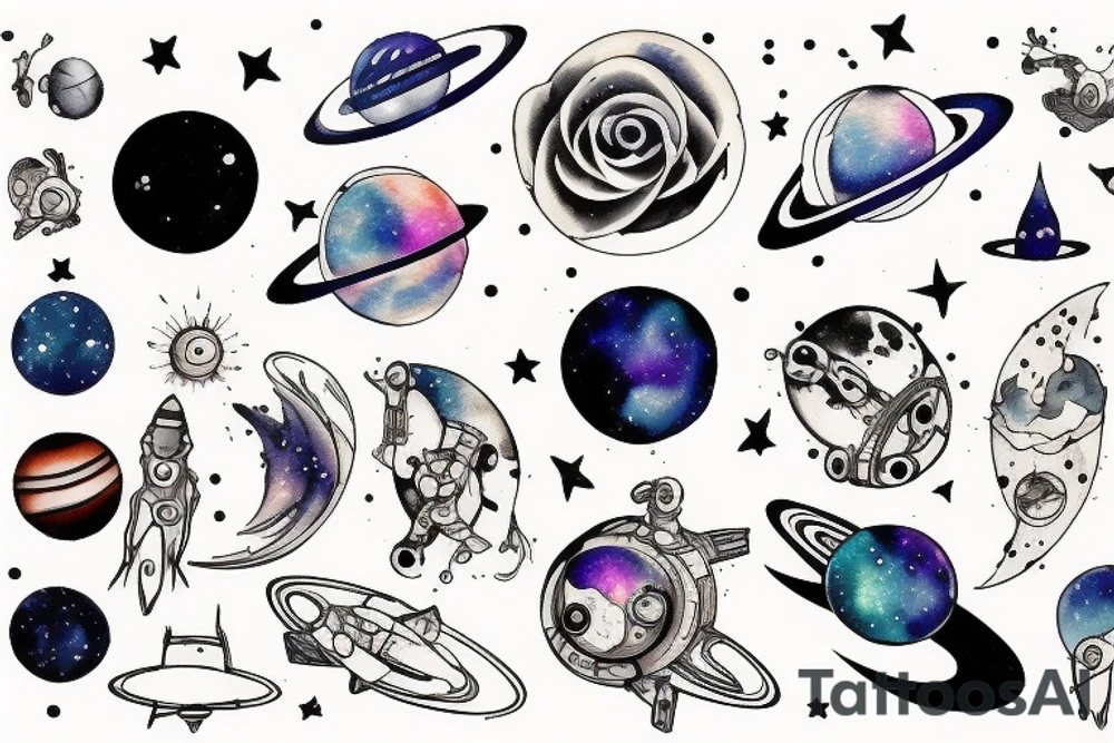 Space tattoo idea