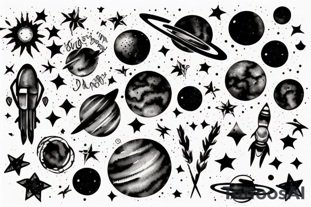 Space tattoo idea