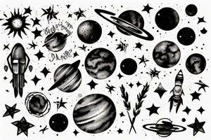Space tattoo idea