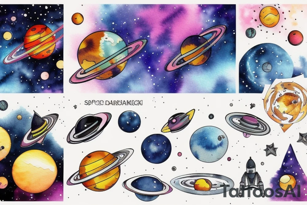 Space tattoo idea