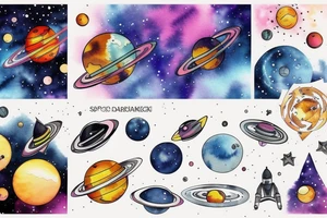 Space tattoo idea
