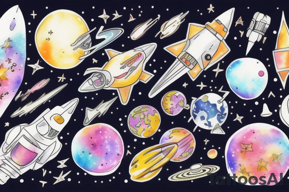 Space tattoo idea