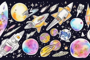 Space tattoo idea