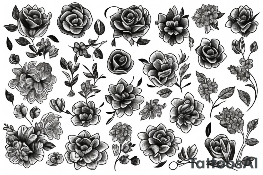 Flowers tattoo idea