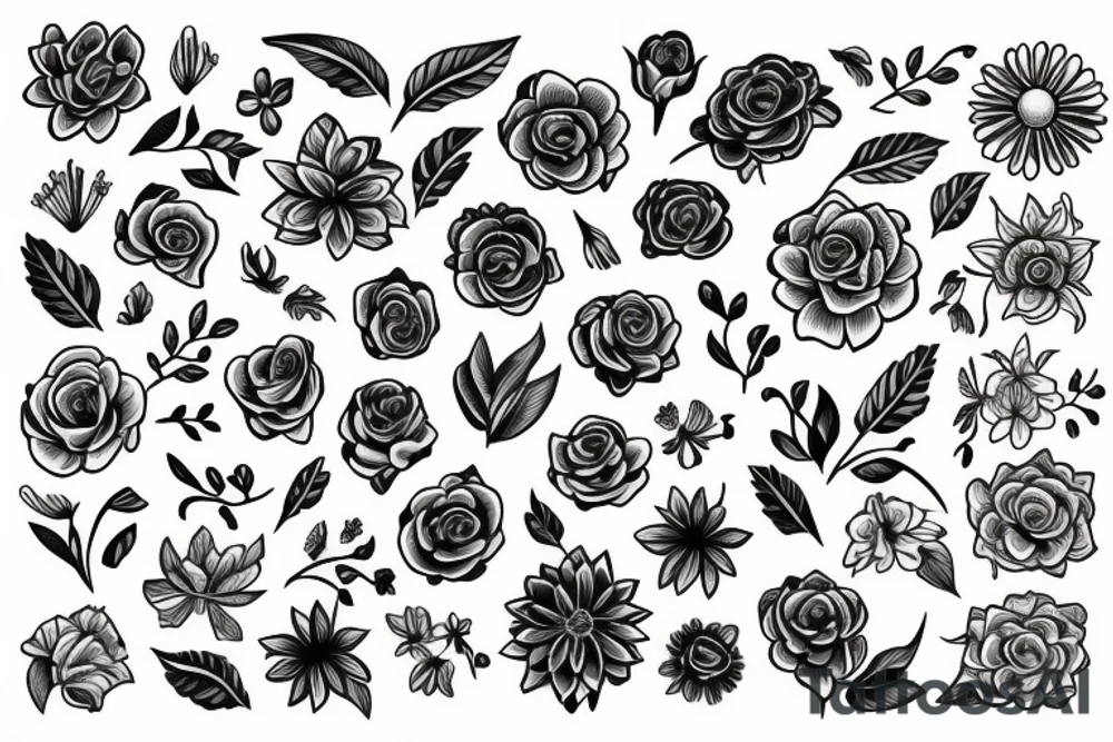 Flowers tattoo idea