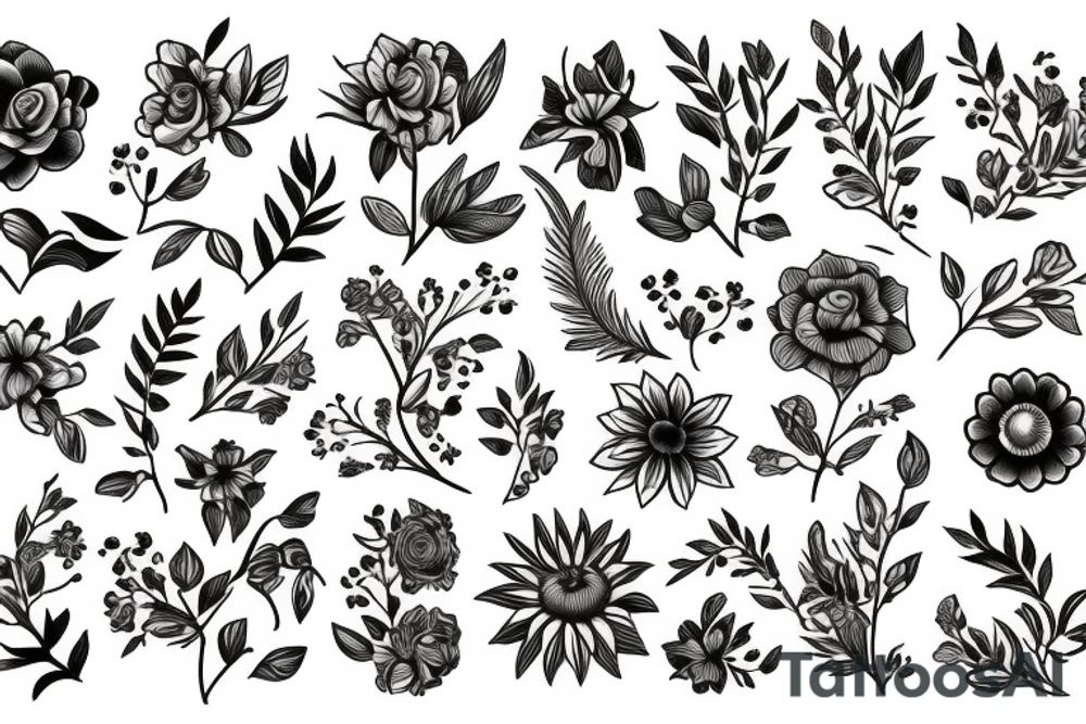 Flowers tattoo idea