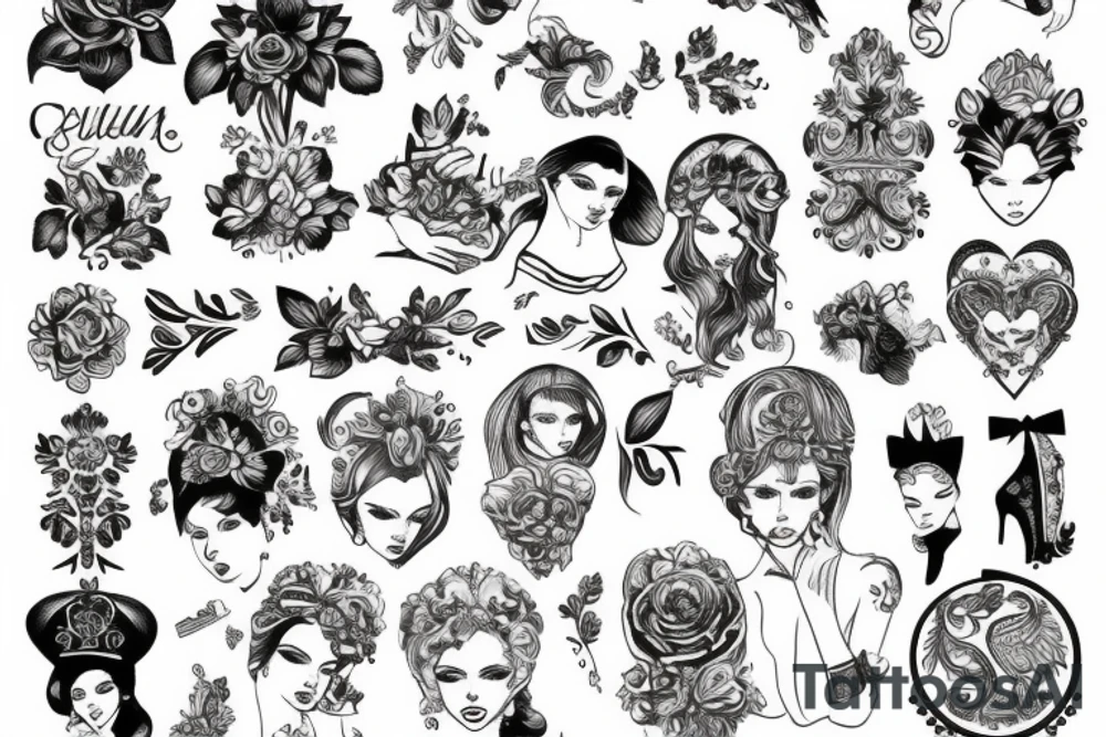 russian girl tattoo idea