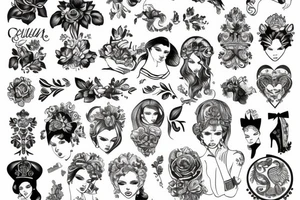 russian girl tattoo idea