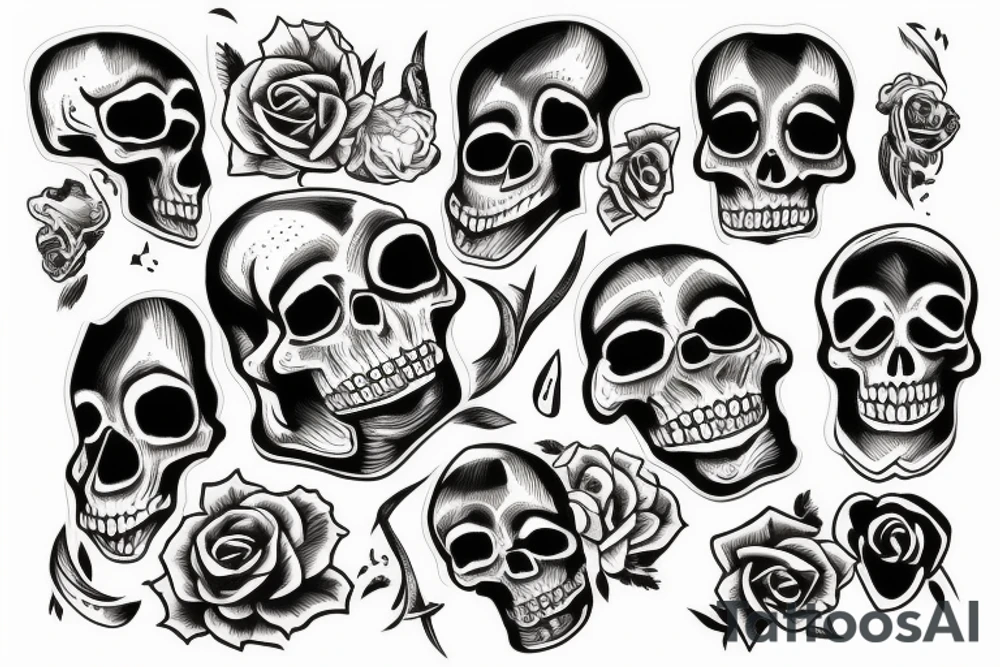 skull tattoo idea