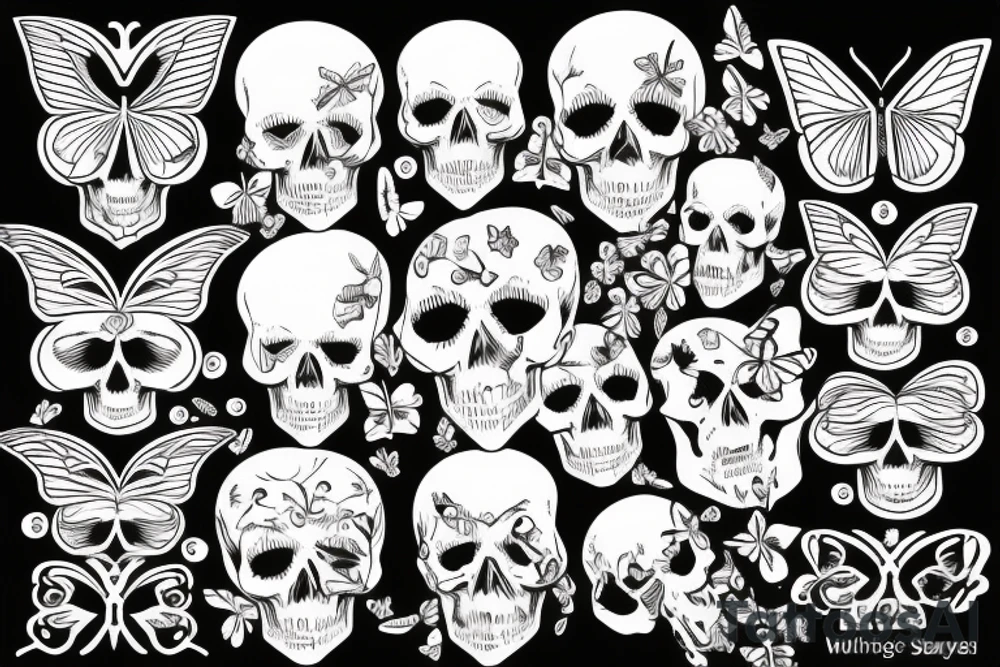 butterfly with a skull pattern on the wings tattoo idea butterfly with a skull pattern on the wings tattoo idea