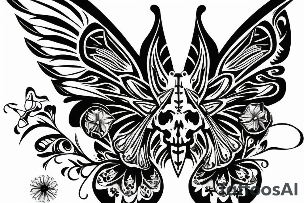 butterfly with a skull pattern on the wings tattoo idea butterfly with a skull pattern on the wings tattoo idea