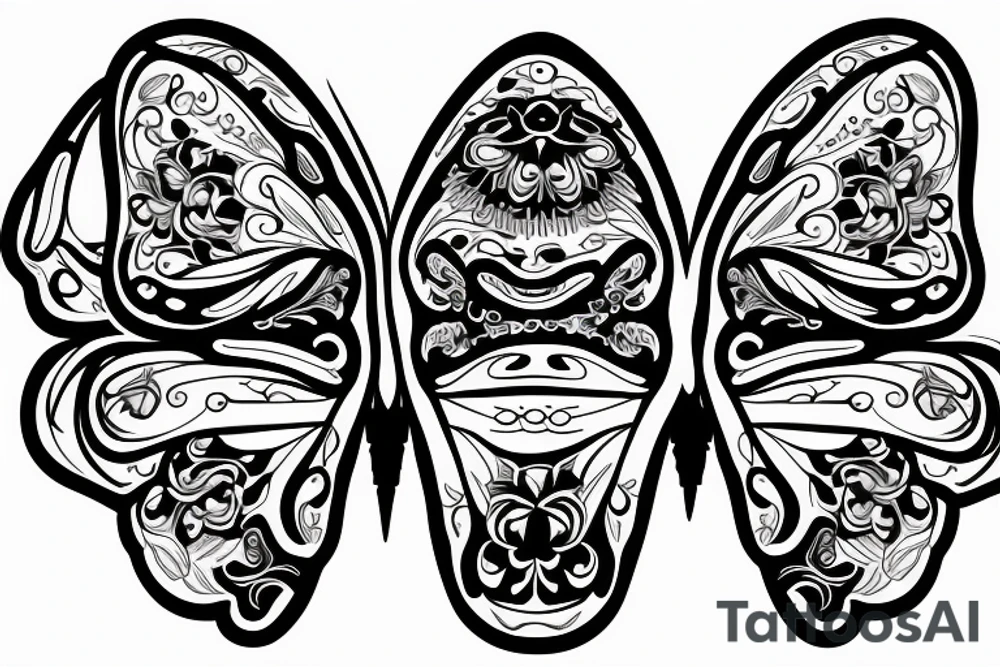 butterfly with a skull pattern on the wings tattoo idea butterfly with a skull pattern on the wings tattoo idea