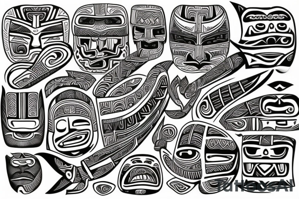 New Zealand Maori tiki tattoo idea