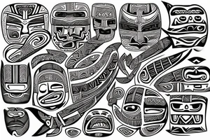 New Zealand Maori tiki tattoo idea