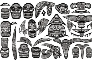 New Zealand Maori tiki tattoo idea