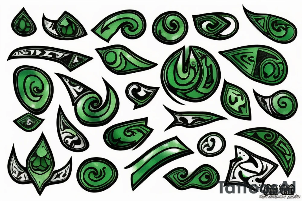 New Zealand jade  Maori pounamu tattoo idea