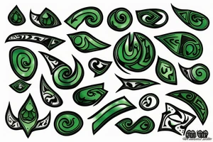 New Zealand jade  Maori pounamu tattoo idea