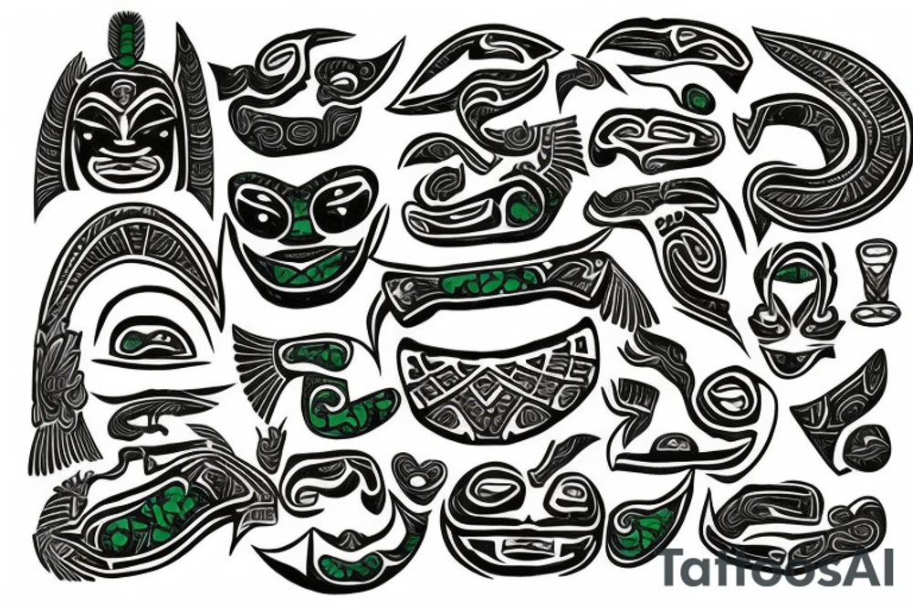 New Zealand jade  Maori hei tiki tattoo idea