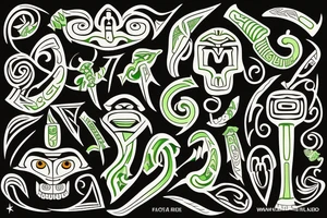 New Zealand jade  Maori hei tiki tattoo idea