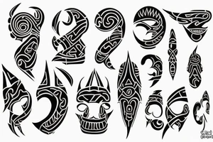 New Zealand jade  Maori hei tiki
red round eyes head tilted legs bent and crossed tattoo idea
