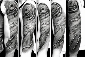 cloud eye rain tattoo idea