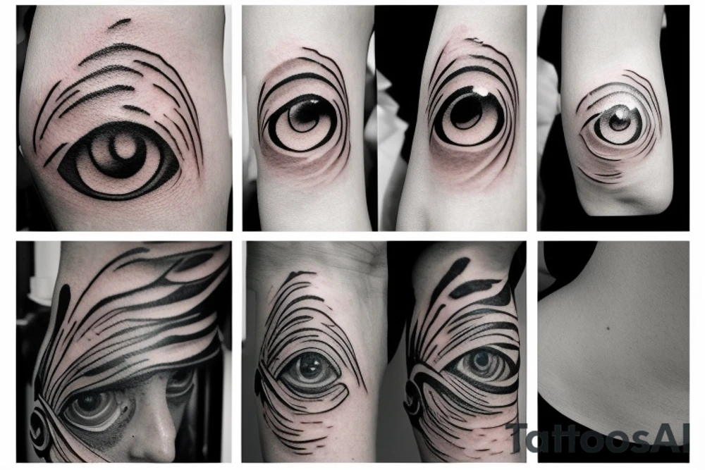 cloud eye rain tattoo idea