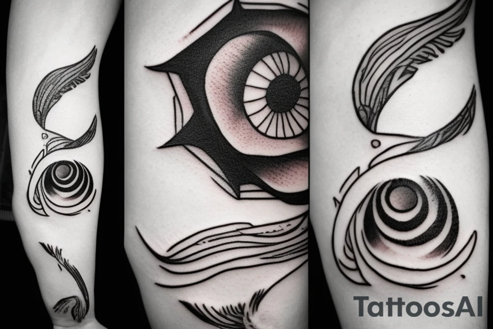 cloud eye rain tattoo idea