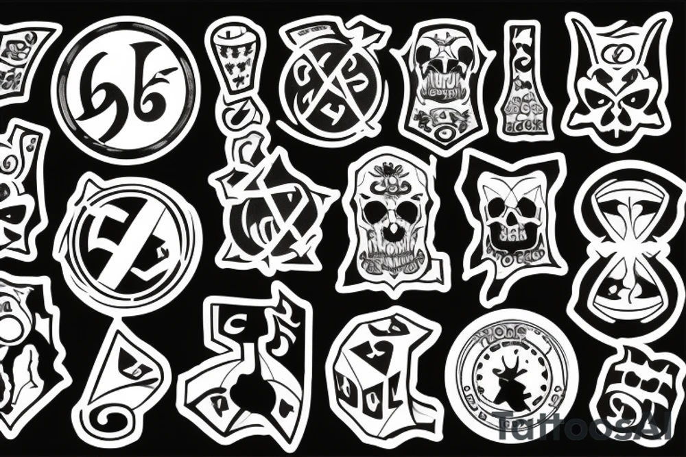 dice 666 tattoo idea