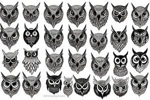 dead realistic owl tattoo idea