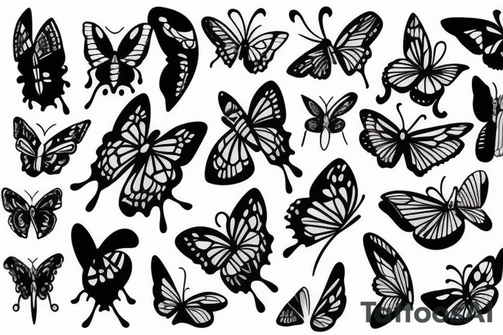 knife-butterfly tattoo idea
