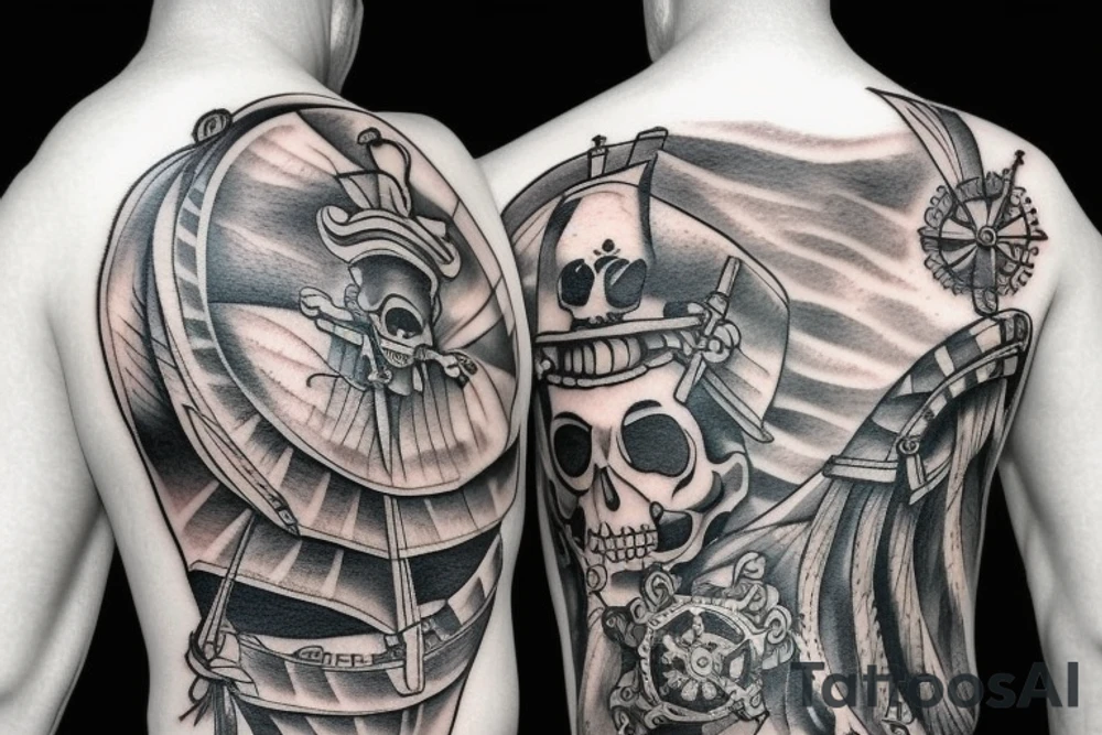 Pirate ship tattoo idea