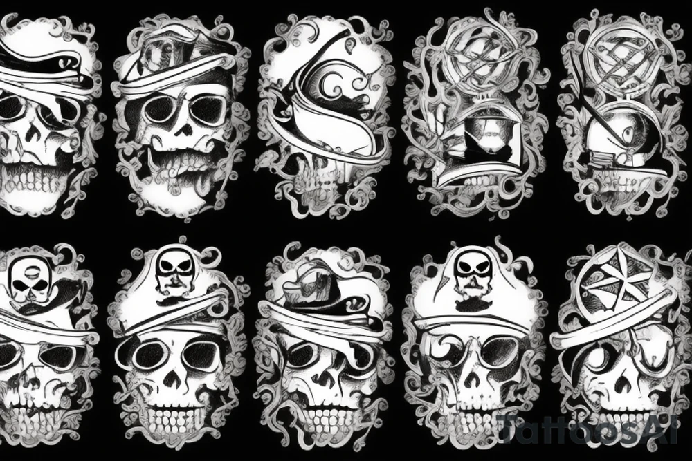 Pirate ship tattoo idea