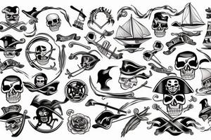 Pirate ship tattoo idea