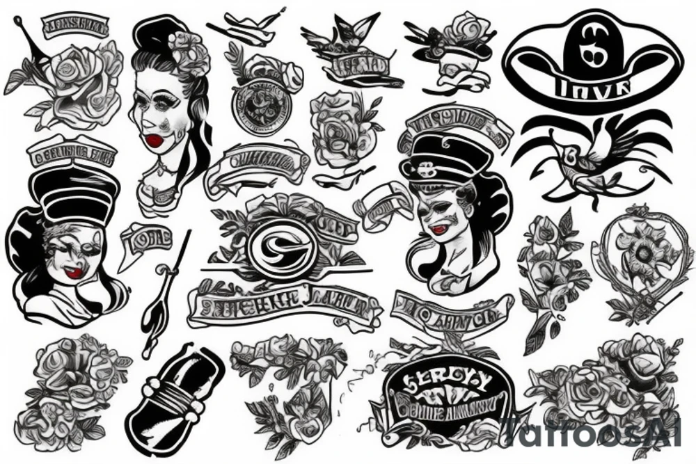 Sailor Jerry style tattoo idea