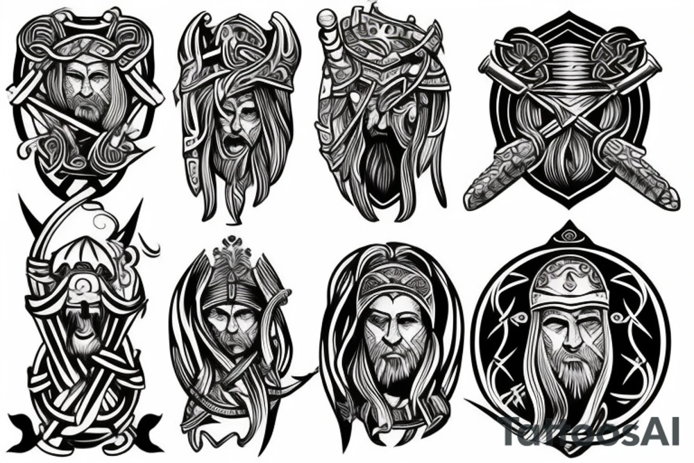 Viking sword tattoo idea