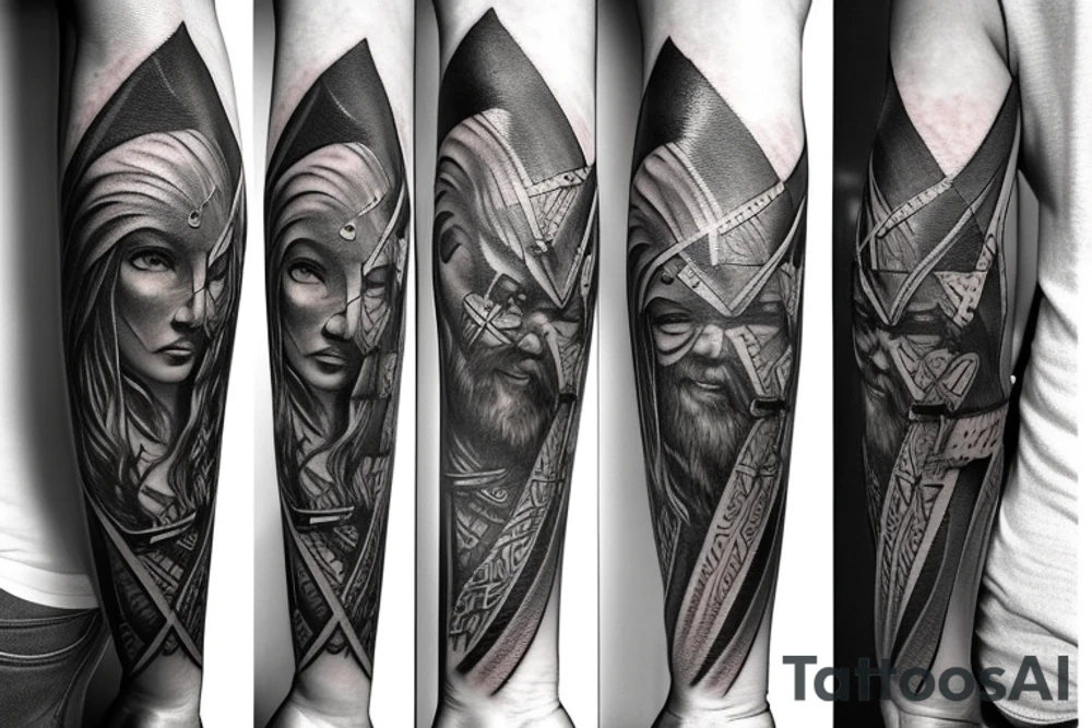 Viking sword tattoo idea