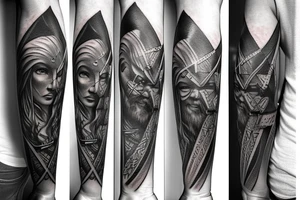 Viking sword tattoo idea