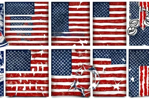 Torn American flag tattoo idea