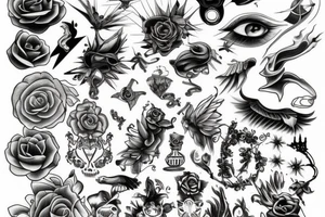 Random pictures tattoo idea