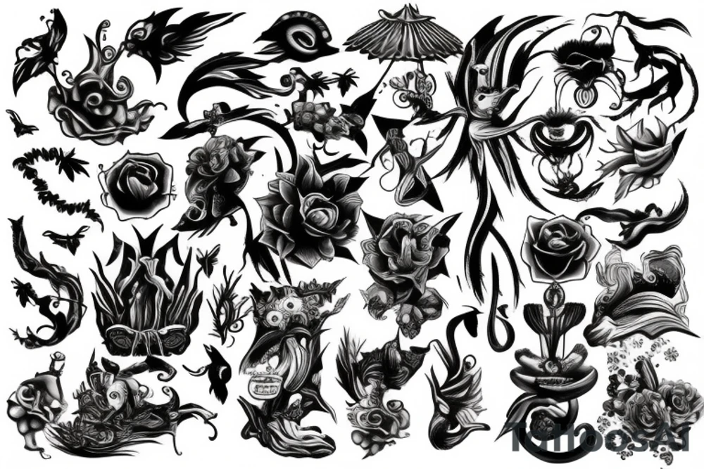 Random pictures tattoo idea