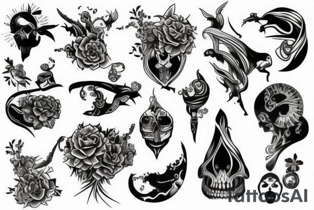 Random pictures tattoo idea