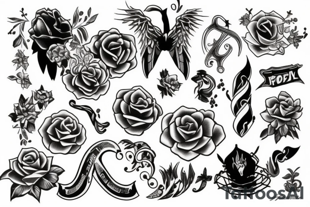 Random pictures tattoo idea
